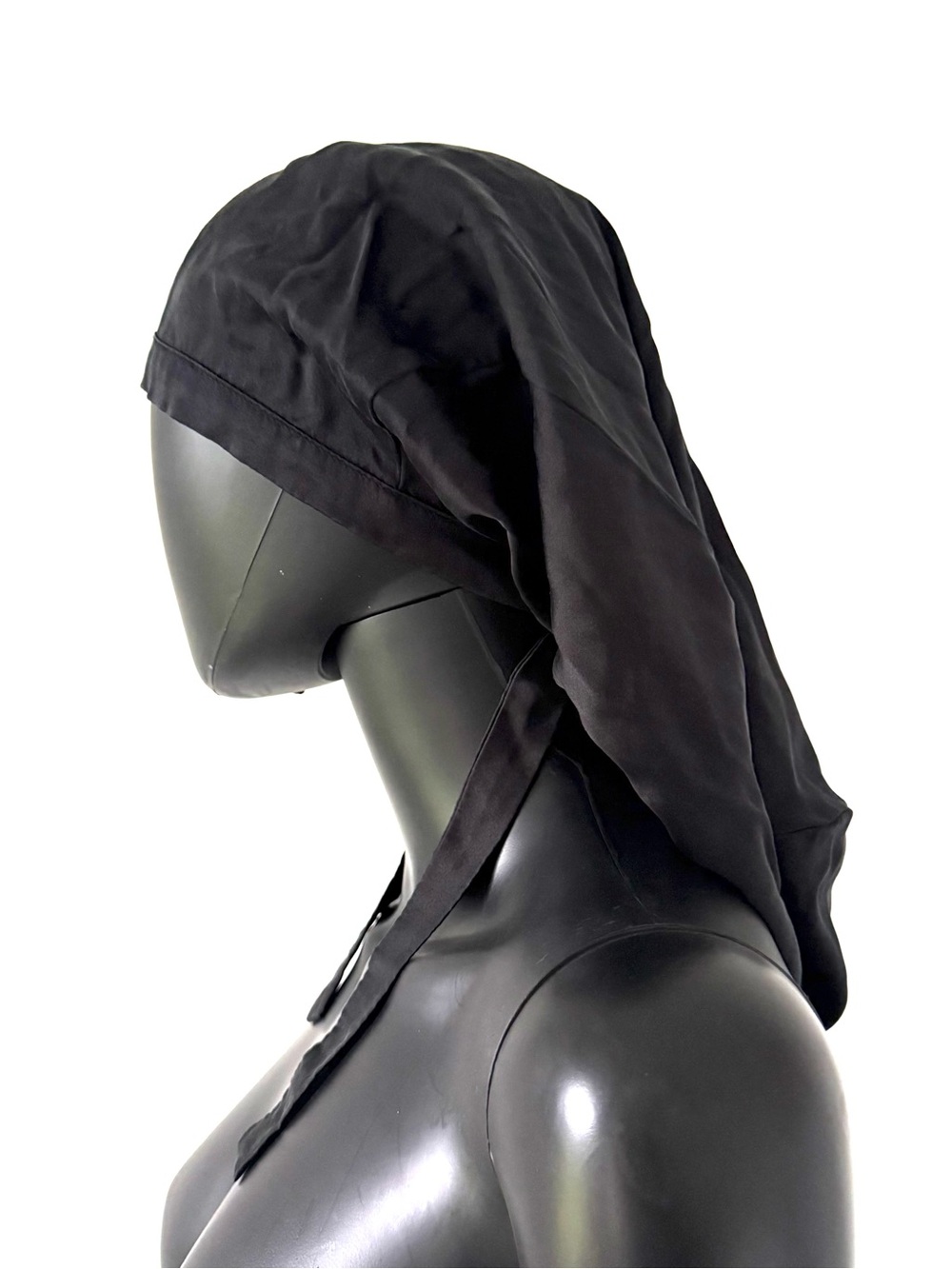 Real Silk Tie Back Bonnet Cap Hair Cap Hair Protection Underscarf Headscarf Cap